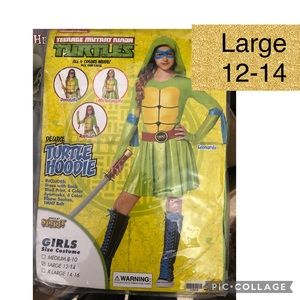 New Girls Teenage Mutant Ninja Turtle Green dress Size  12-14